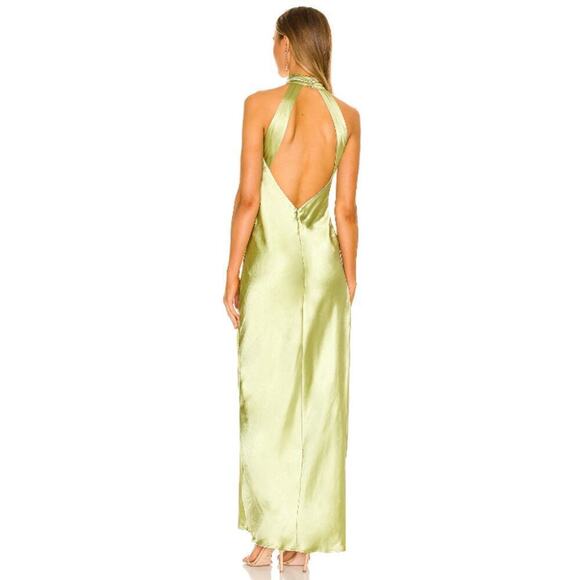 For Love and Lemons Pia Dress Halterback Midi NWT Small - Picture 5 of 9